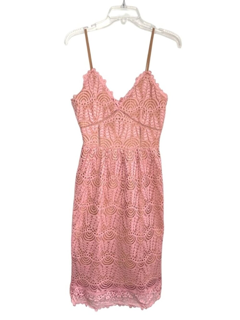 Anthropologie Lace Dress Sleeveless Knee Length Size S Current Air